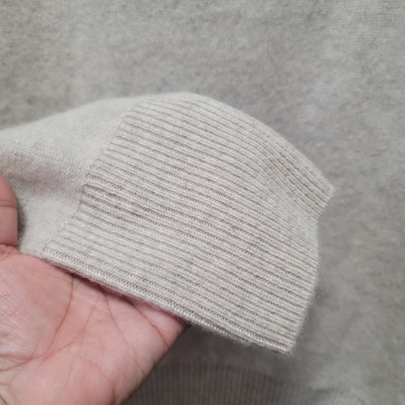 NWT XL vince. Marble Funnel-Neck Boiled Two-ply Cashmere Pullover - Picture 7 of 9